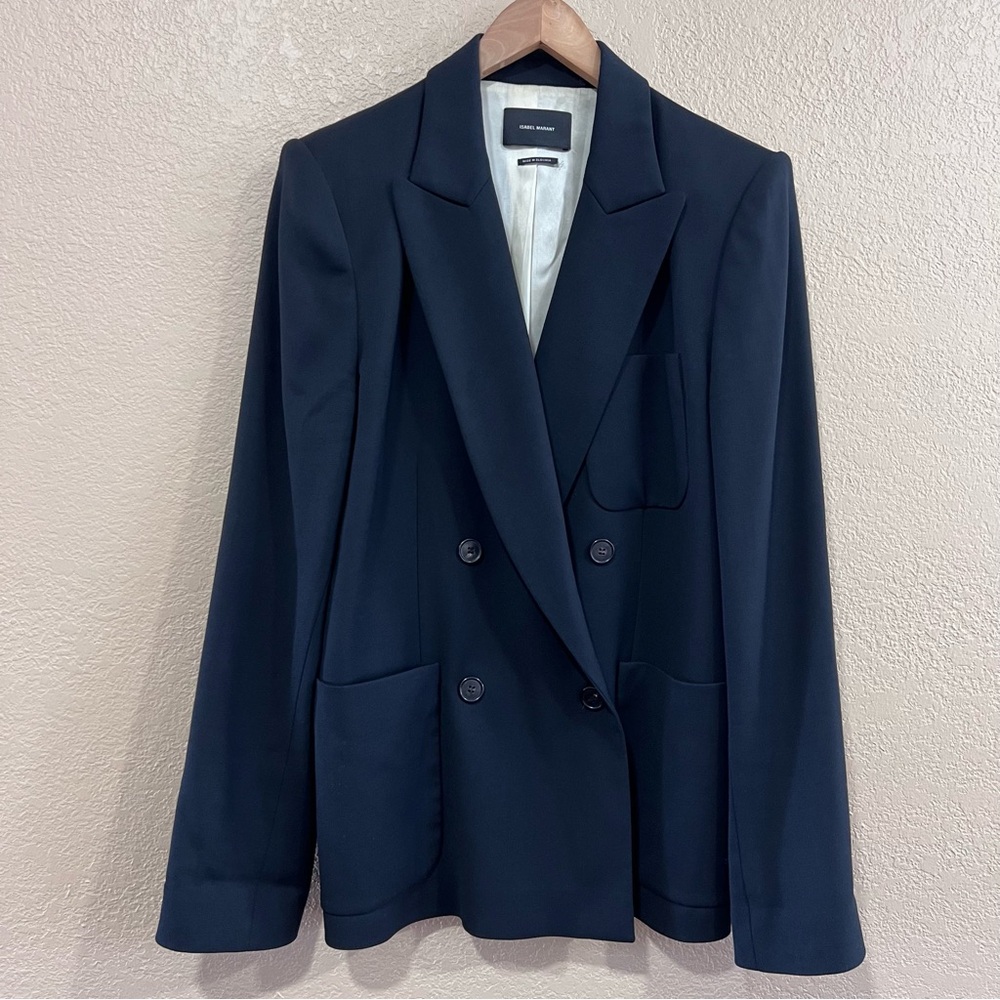 Isabel Marant black double-breasted blazer size 42 - Picture 3 of 8